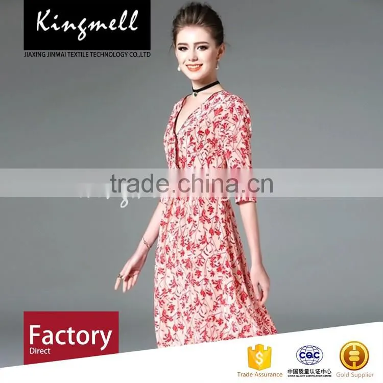 Custom digital printing vivid color silk fabric wholesale fabric