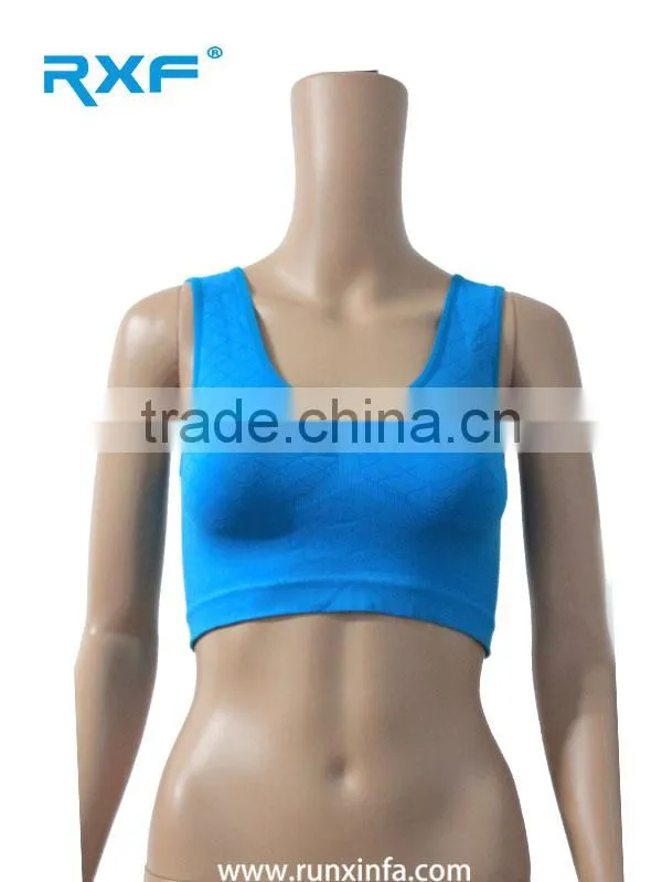 SEAMLESS NET BRA DESIGNS/ SPORTS BRA WITH PADDED