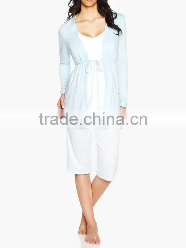 Maternity sexy long gown ladies lingerie sleeping wear