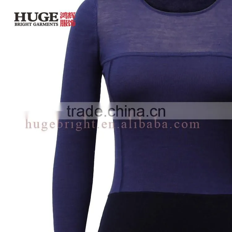 Silk And Wool Blend Kint Women Sweater Dress