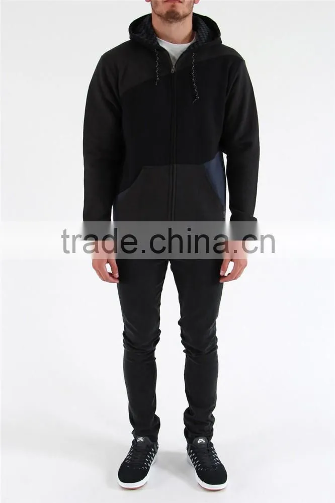 China factory black hoodies 100% cotton pullover hoodie for man