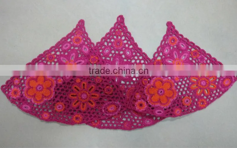 Wholesale new design red free crochet cotton doily patterns