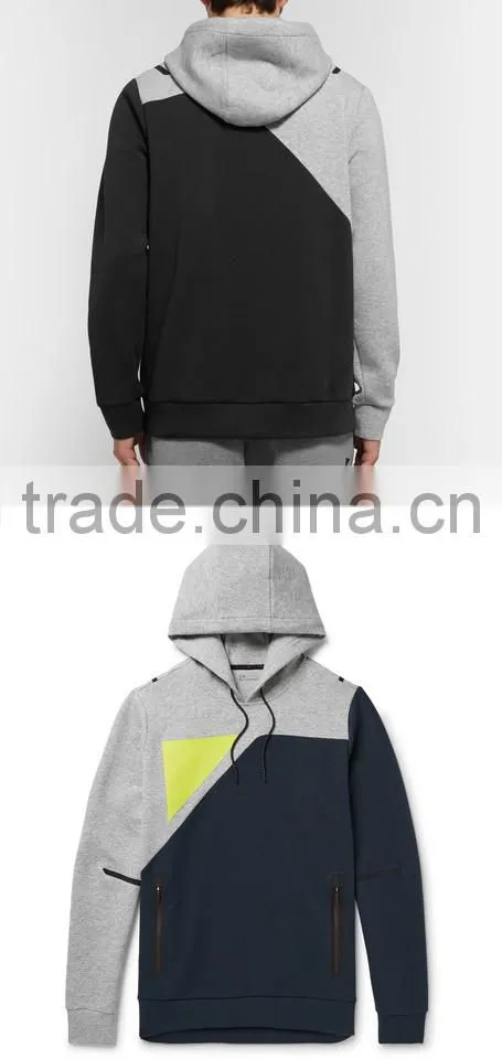 Custom best quality plain sport hoodie patchwork pull over jersey hoodies and sweatshirts