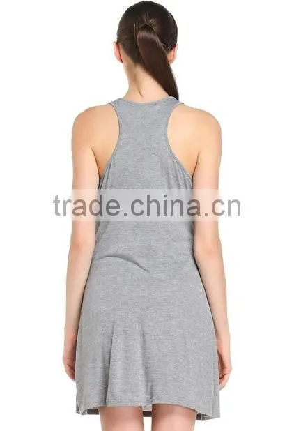2017 Cheapsale China Supplier Blank T-Shirt Loose Solid Color Summer Casual Women Dress