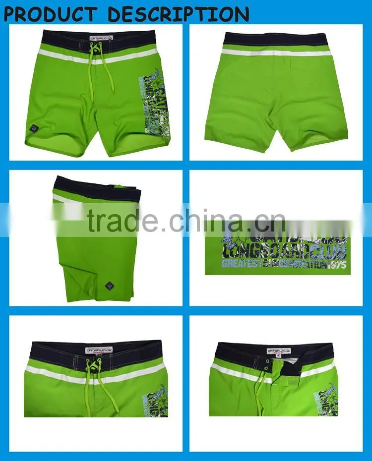 Seiko Quality Swimwear Custom Plastisol Logo Print Man Board Shorts