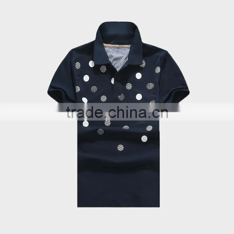 2015 Men's Bulk Polo Shirt With Dot Print