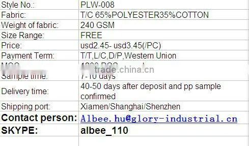 china factory unisex polo shirt specification