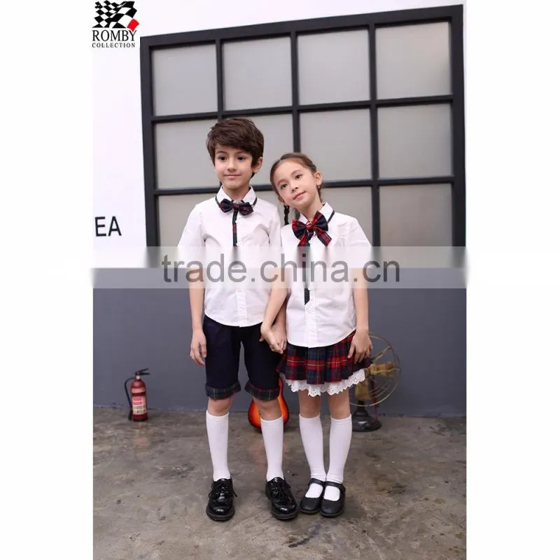 Wholesale Kids Clothing School Uniforms Wholesale White Shirt High School Student
