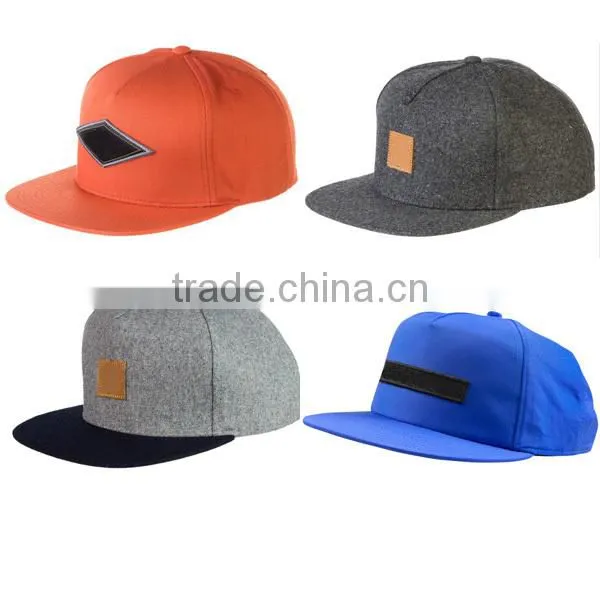 Silver Grey flat brim snapback plain trucker caps