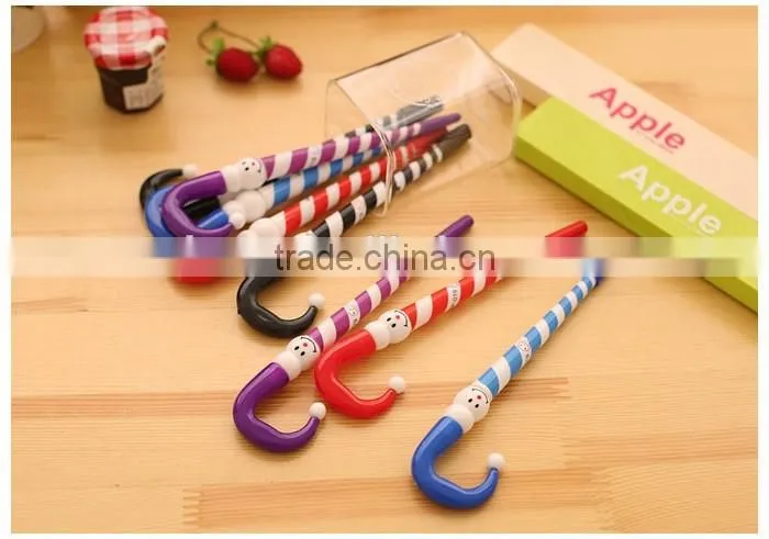 0.5mm plastic ballpoint pen creative umbrella shape gel pen office & student pen
