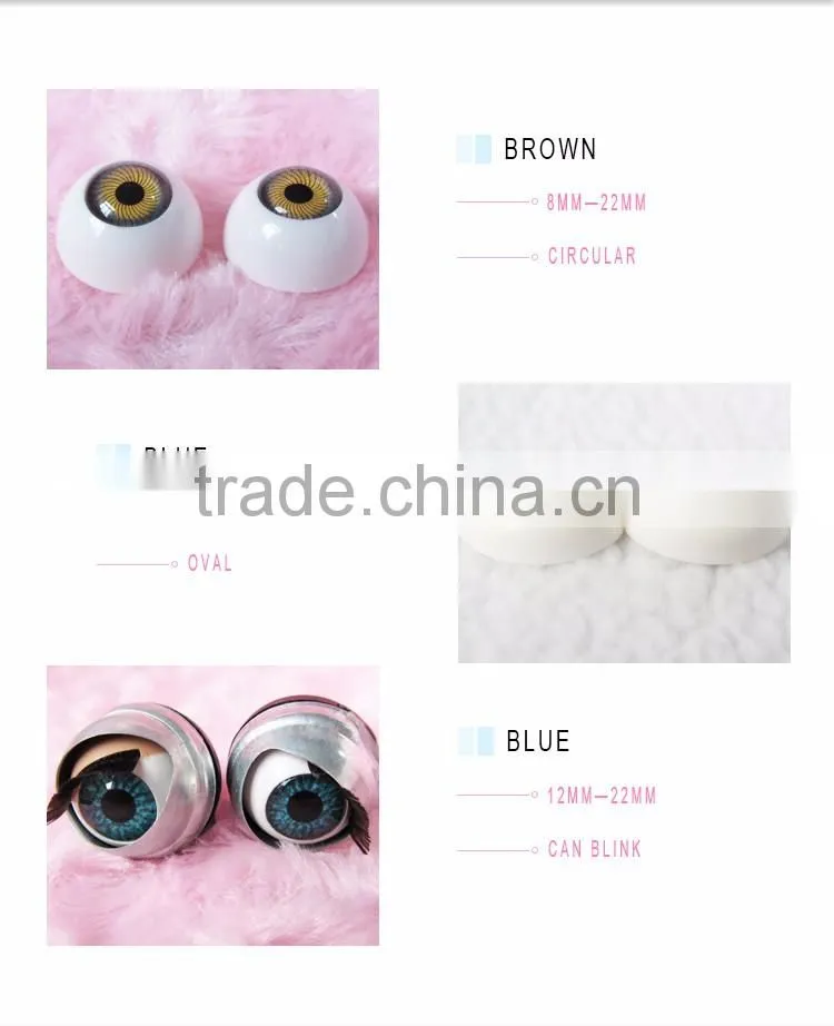 High quality large plastic 20mm doll moving eyes