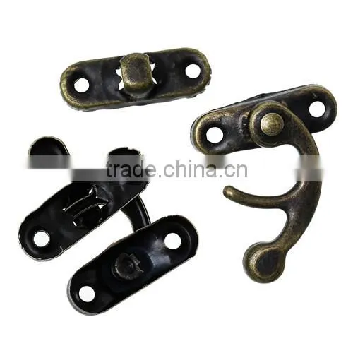 Antique Bronze Jewelry Hook Box Latches Clasp For Box Lock Purse Lock 3.3cmx28.0mm