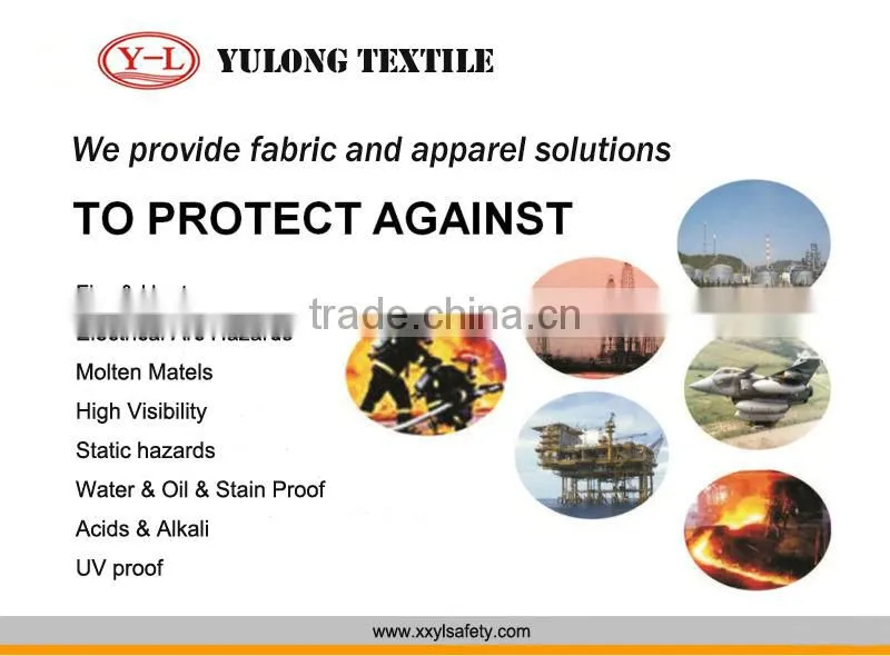 China yulong factory supply permanent fire resistant aramid 3A fabric