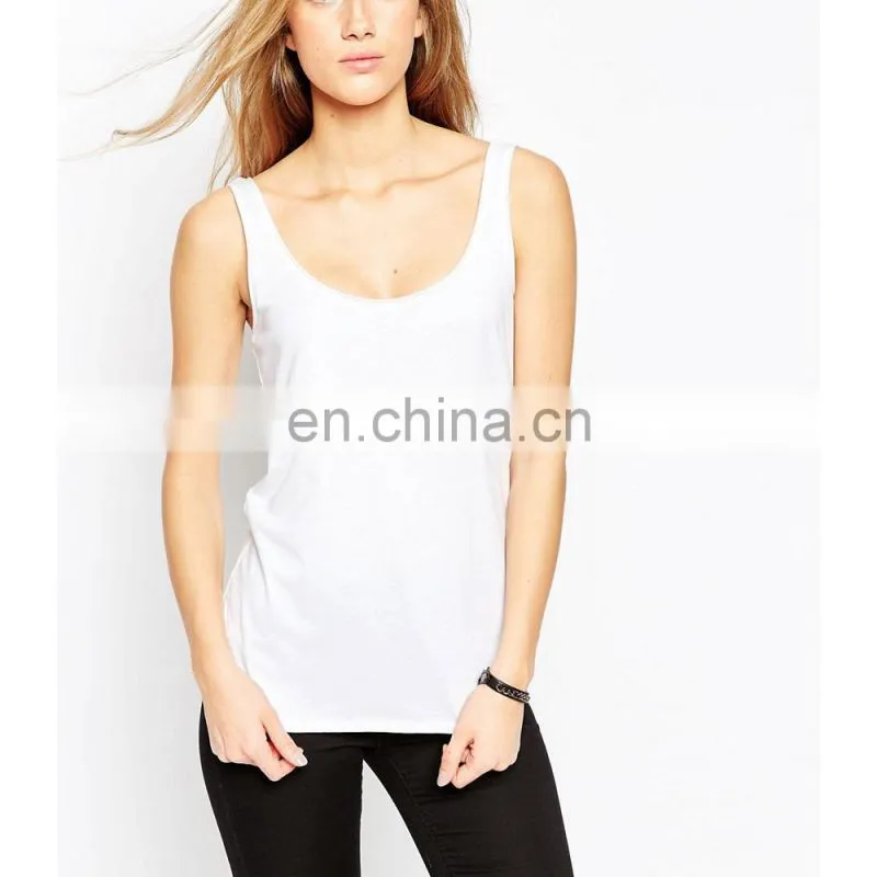 2017 Casual 95% Cotton 5% Spandex Blank Bulk Tank Top