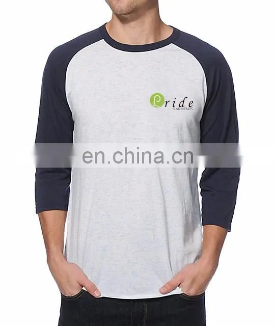 Unisex Adult Color Combination Custom Printing Baseball T-shirt-customise long sleeve t-shirt- casual wear t-shirt