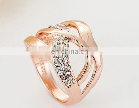 White gold plated Rings women wedding engagement rings fashion CZ Diamond vintage jewelry