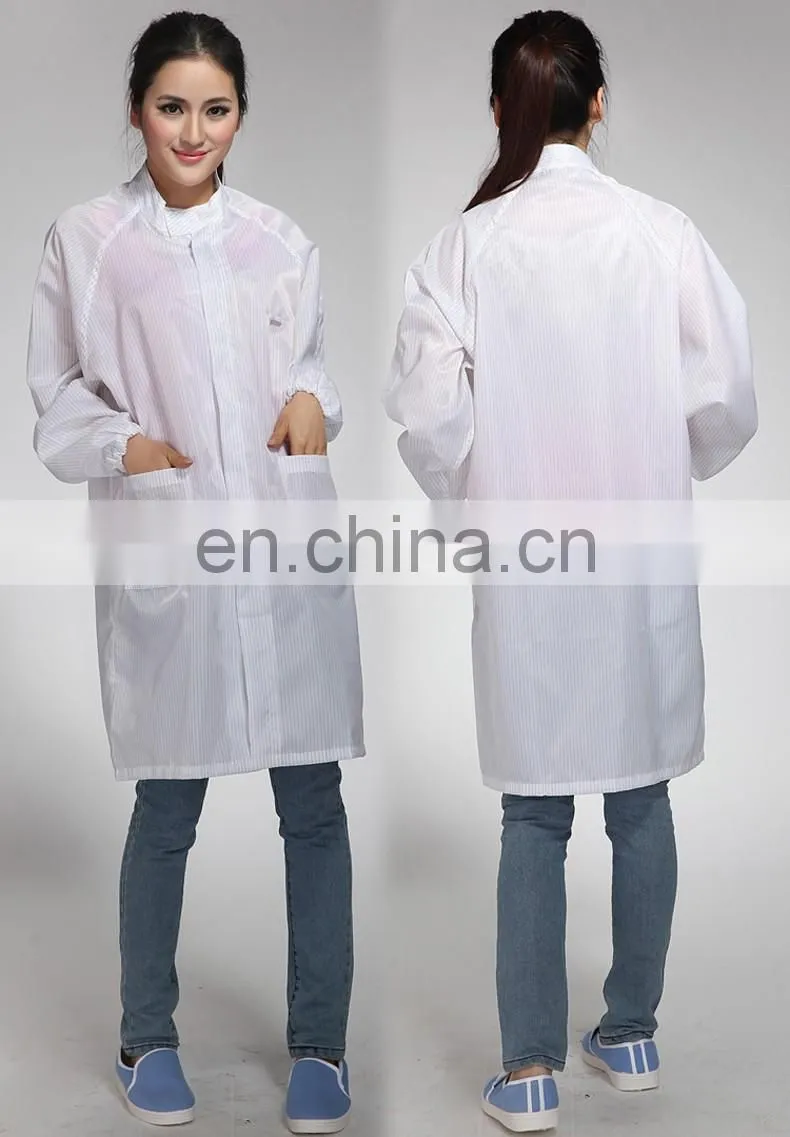 Youtong Textile white color Best price antistatic protective clothing ,cleanroom workwear