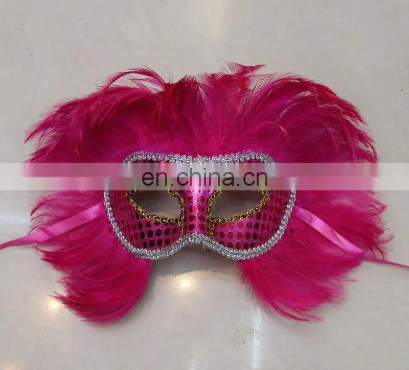 goose feather mask