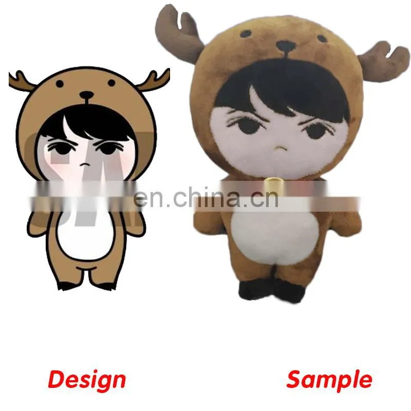 OEM factory popular animals customized soft plush stuffed toy