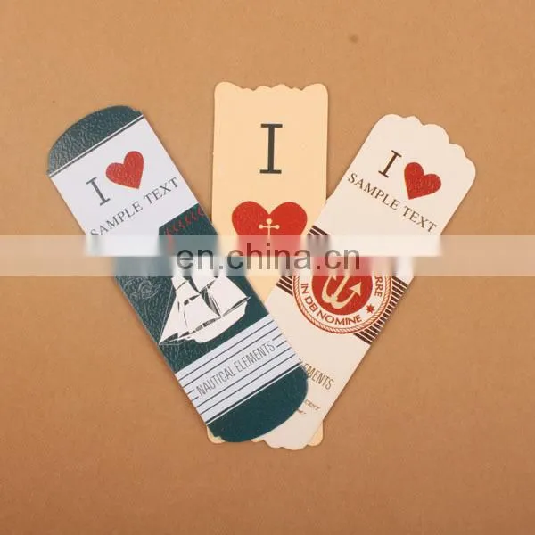 Lucky clover copperplate bookmark