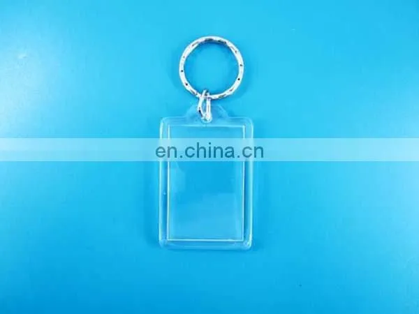 45*45mm square acrylic photo keychain