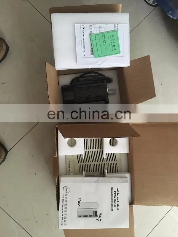 TECO servo motor 750W JSMA-LC08ABK01+JSDA-20A