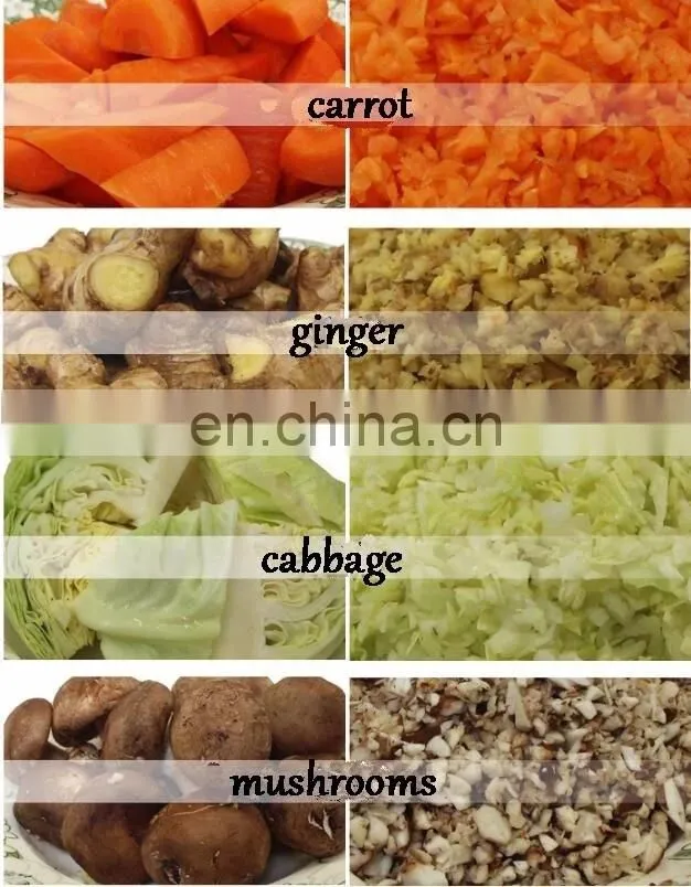 high quality dish making machine / vegetable chopping machine / chopping machine for grinding vegetable