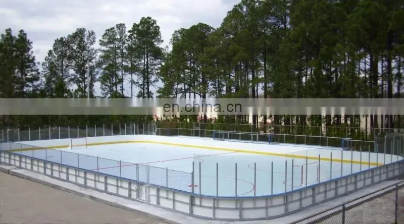 Good quality strong frame HDPE fence for Arena ice rink system