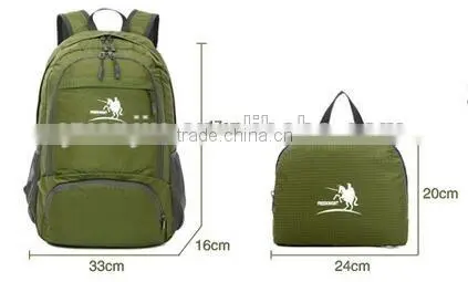 Outdoor Shoulder Bag Nylon Waterproof Backbag 35 L Travel Foldable Backpack