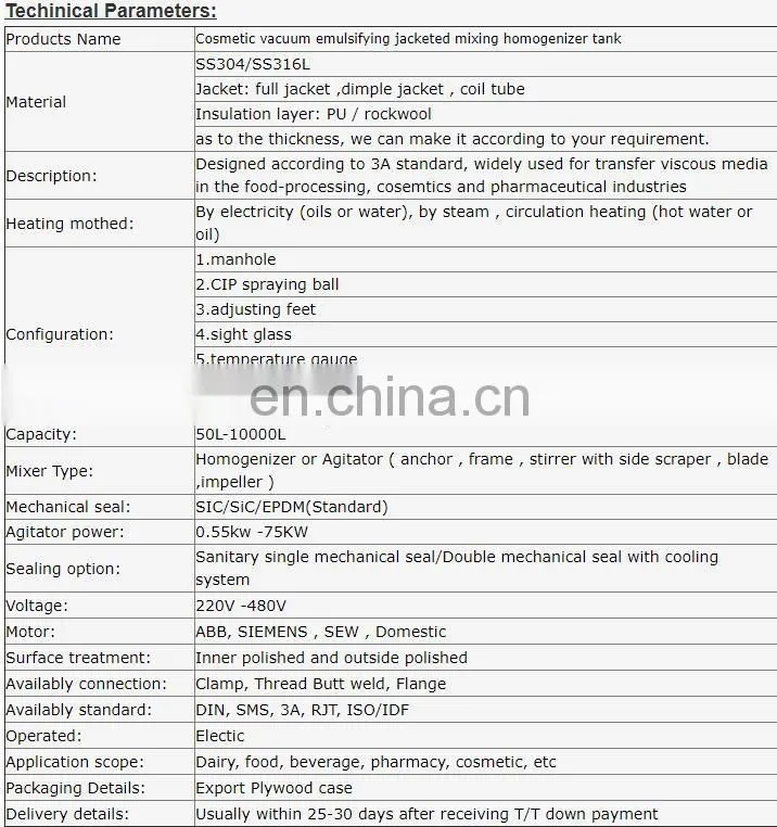 Mayonnaise Homogenizer Body Cream Cosmetic Making Emulsfying Mixer Machine