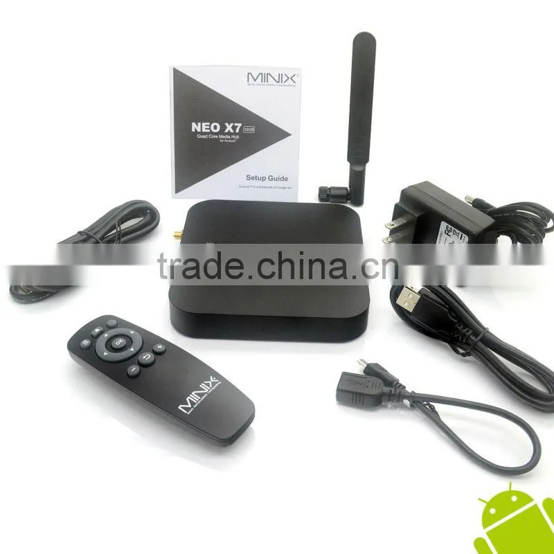 New coming! MINIX NEO X7 TV BOX with Bluetooth External wifi antenna Quad Core TV Box RK3188 2G/16G