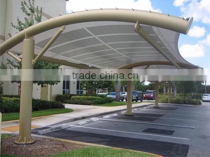 Galvanized steel structure prefabricated car parking roof