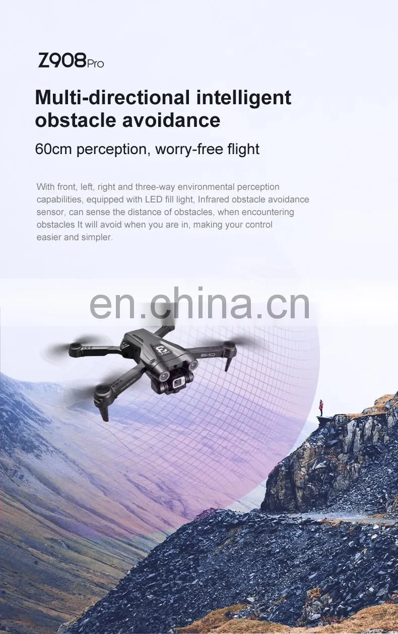Z908pro RC Drone 4K Mini Dual camera Obstacle Avoidance Foldable Quadcopter RC Helicopter Toy