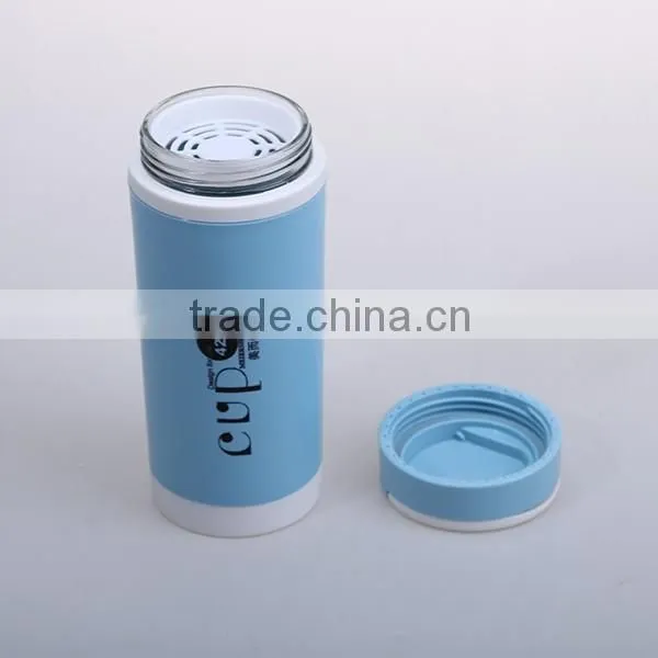420ML Heat Preservation Glass Tea Tumbler with Strainer