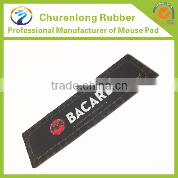 Full color printing smell less best quality bar mat