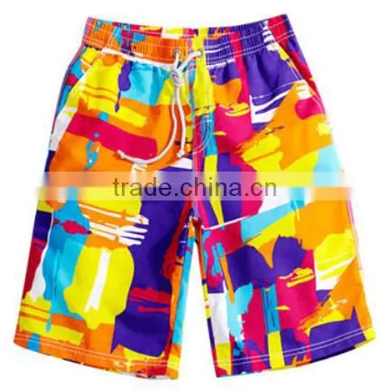 Popular Quick Dry Men's Slim Fit Board shorts with Flames