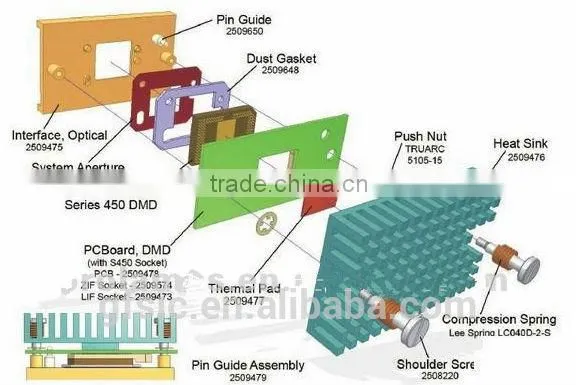 dmd projector chip 1076-6318w 1076-6319w
