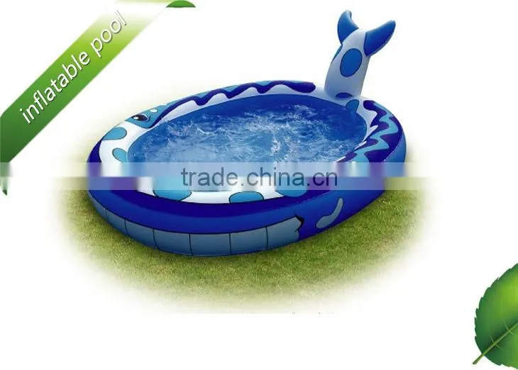 Inflatable swimming pool toys for fun,mini blue shark inflatable kids pool,pool waterfalls