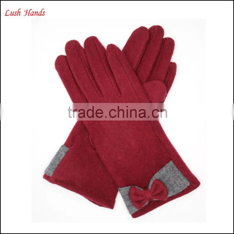 girls sexy dresses electrical gloves with bows for winter wholesale