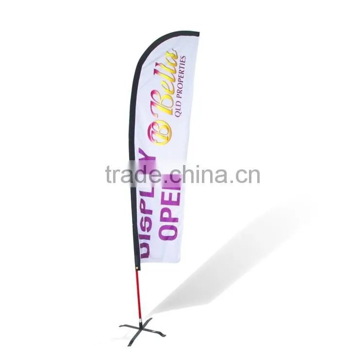 High Quality Direct Factory Price Modern Style Oem Service Knife Shape Beach Flag