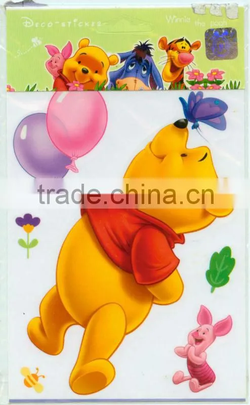 cute cartoon bear cartoon wall mural sticker