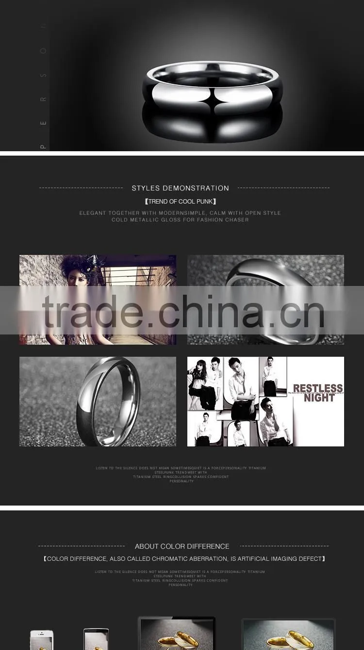 simple design titanium ring 316L steel ring,titanium 316l stainless steel rings