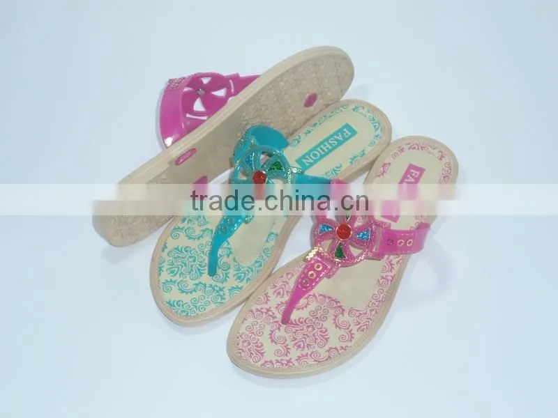 New Design Beautiful girls Candy Color PCU Slippers