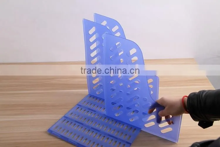 Plastic Custom Size Magazine Rack Use dismountable folding Folded magazine holder