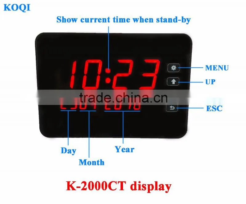 Wireless Table Bell System Factory Black Restaurant Buzzer Cafe Shop Menu-Holder Paging Table Calling Button With Best Price