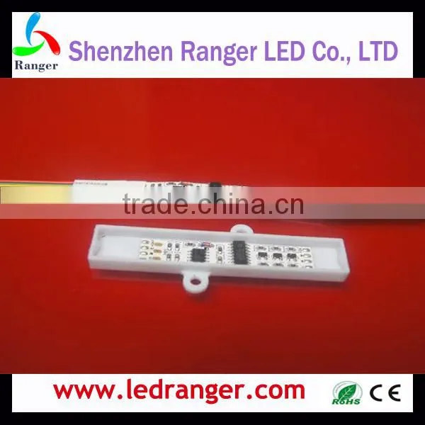 24 Pixels RGB LED Pixel Module DMX512 with Mini Decoder Clear cover with Lens for 5050 LEDs