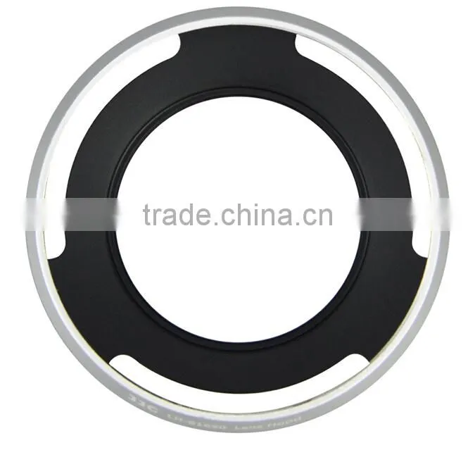 JJC LH-S1650 SILVER 40.5mm Metal Lens Hood For Sony Vented Lens Hood 40.5mm For Camera