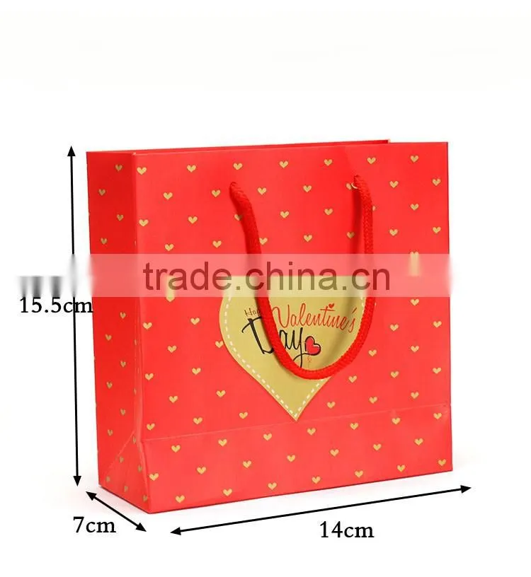 Yiwu factory wholesale custom paper bag for jewelry