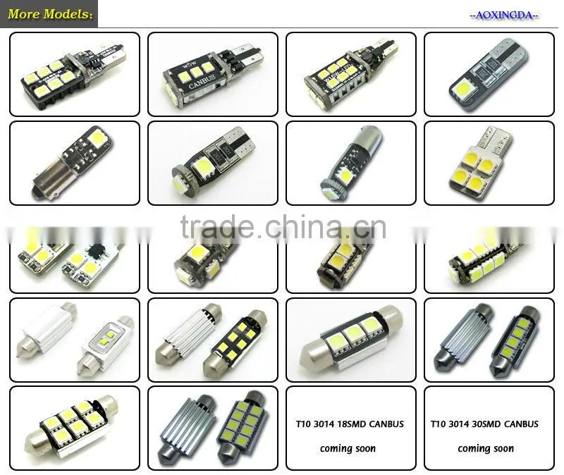 12V T10 194 2 SMD ERROR FREE LED light bulb blue