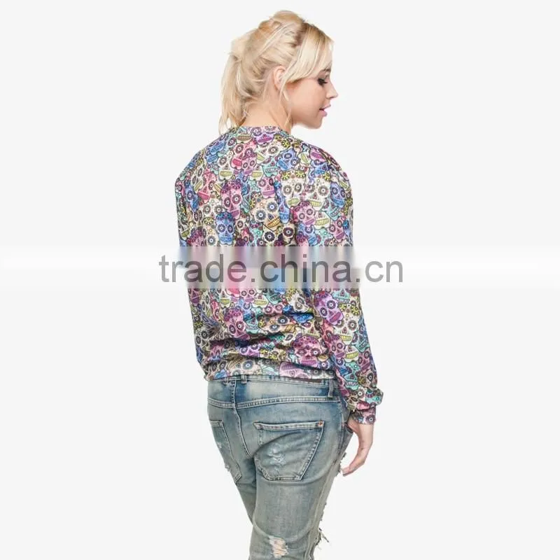 fashion mexican scull high quality 3d digital print fullprint crewneck sweatshirt spring autumn unisex custom oversized pullover